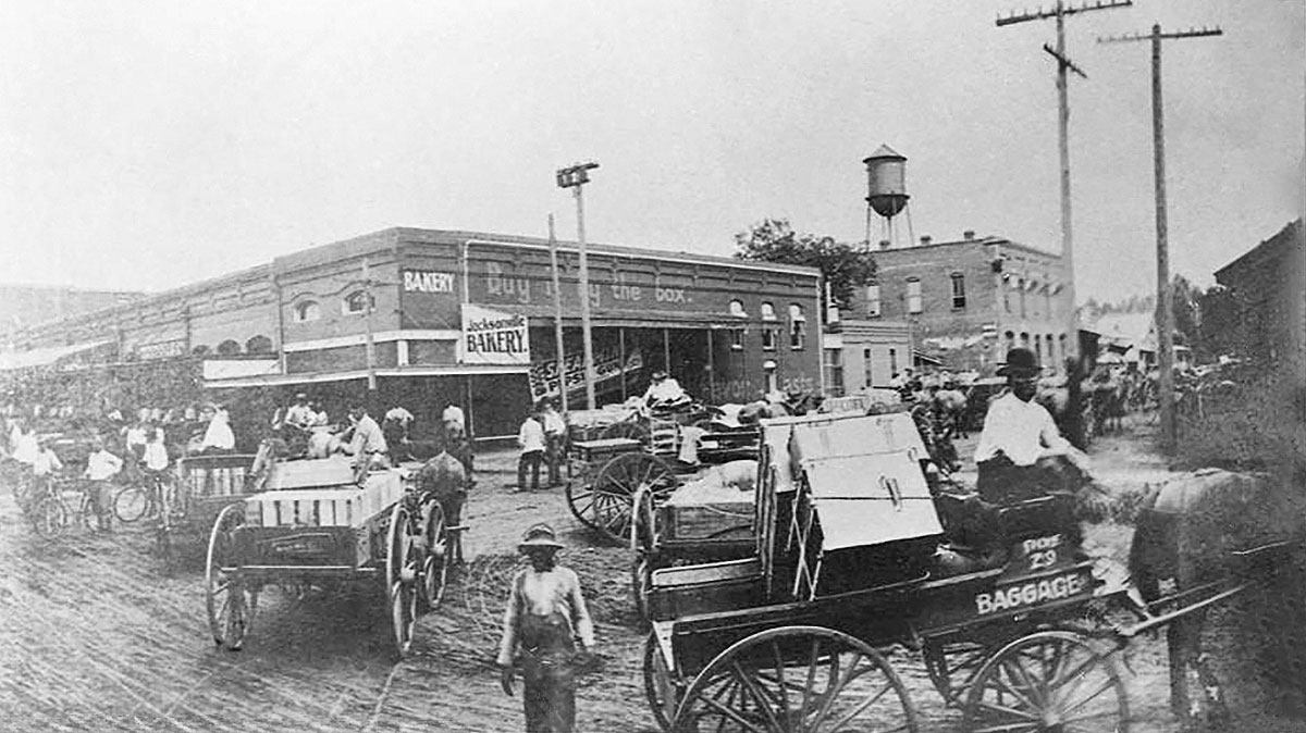 The business district of Jacksonville., Texas. The business district of Jacksonville., Texas.